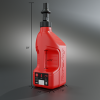 red 2.5 gallon jug with ripper cap dimensions