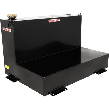 Weather Guard 75 Gallon L-Shape Steel Transfer Fuel Tank - Black