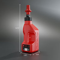 red 1.25 gallon jug with ripper cap dimensions