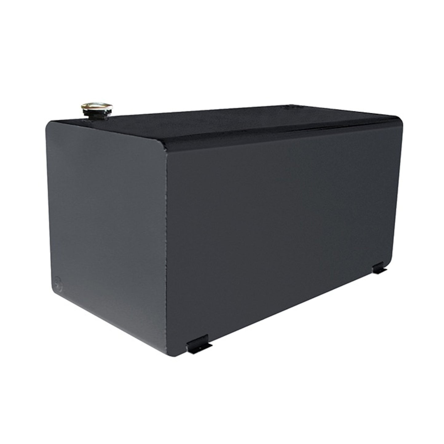 Dee Zee 106 gallon rectangular black steel transfer tank with vented filler cap and mounting brackets (SKU DZ91753B)