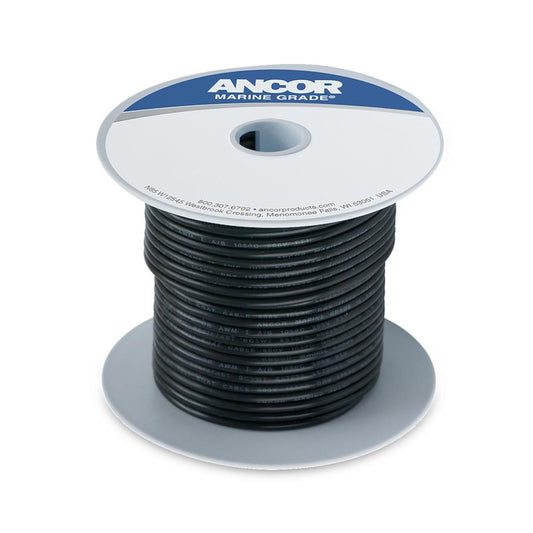 Ancor 12 gauge marine grade primary wire black 25 ft spool