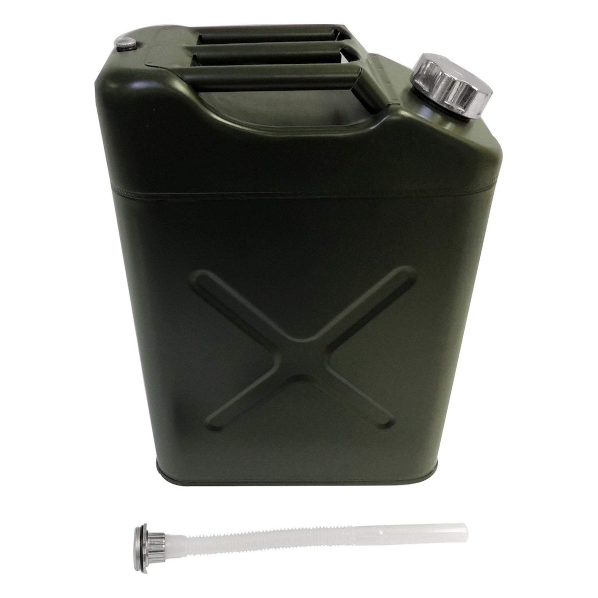 Crown Automotive 5.4 gallon steel jerry can olive with spout