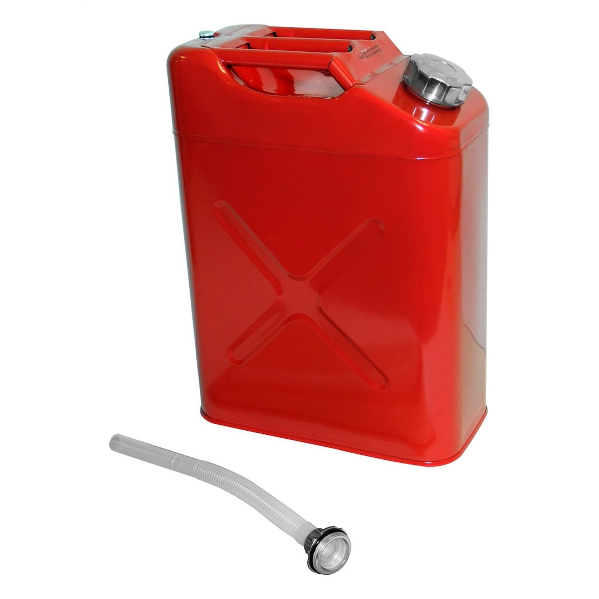 Crown Automotive 5.4 gallon steel jerry can red with spout