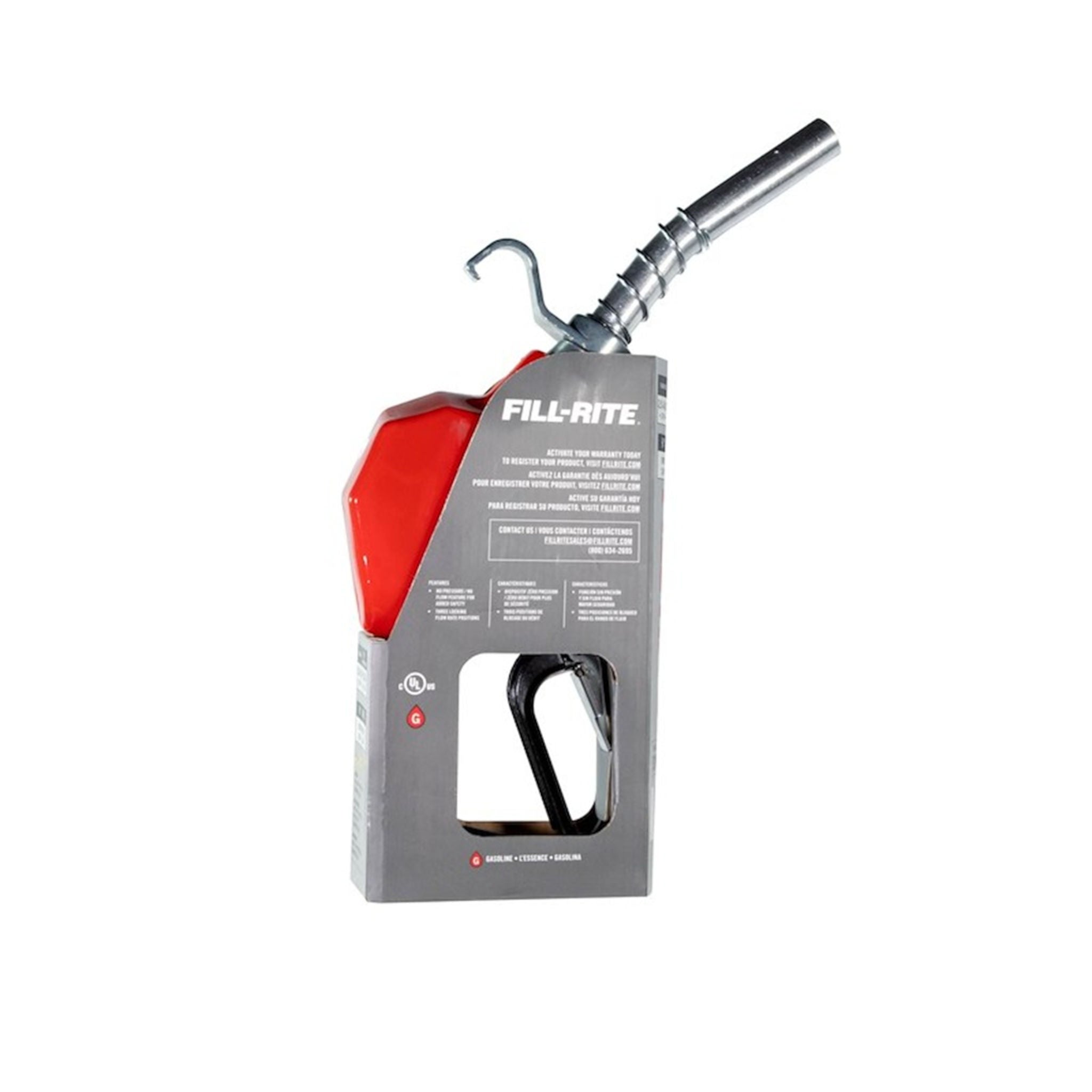 Fill-Rite 3/4 Red Auto Gas Nozzle – Midway Tanks
