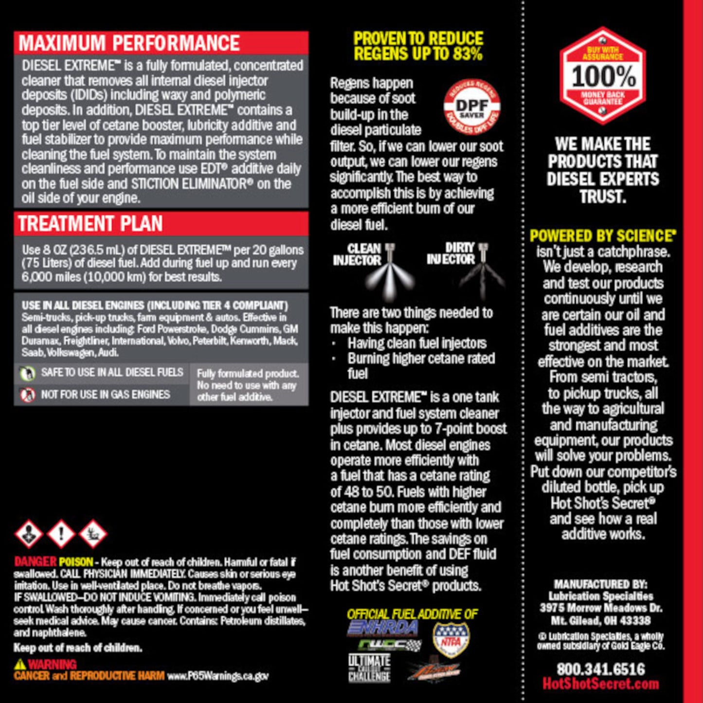 Hot Shot’s Secret Diesel Extreme fuel additive treatment plan and diesel performance benefits