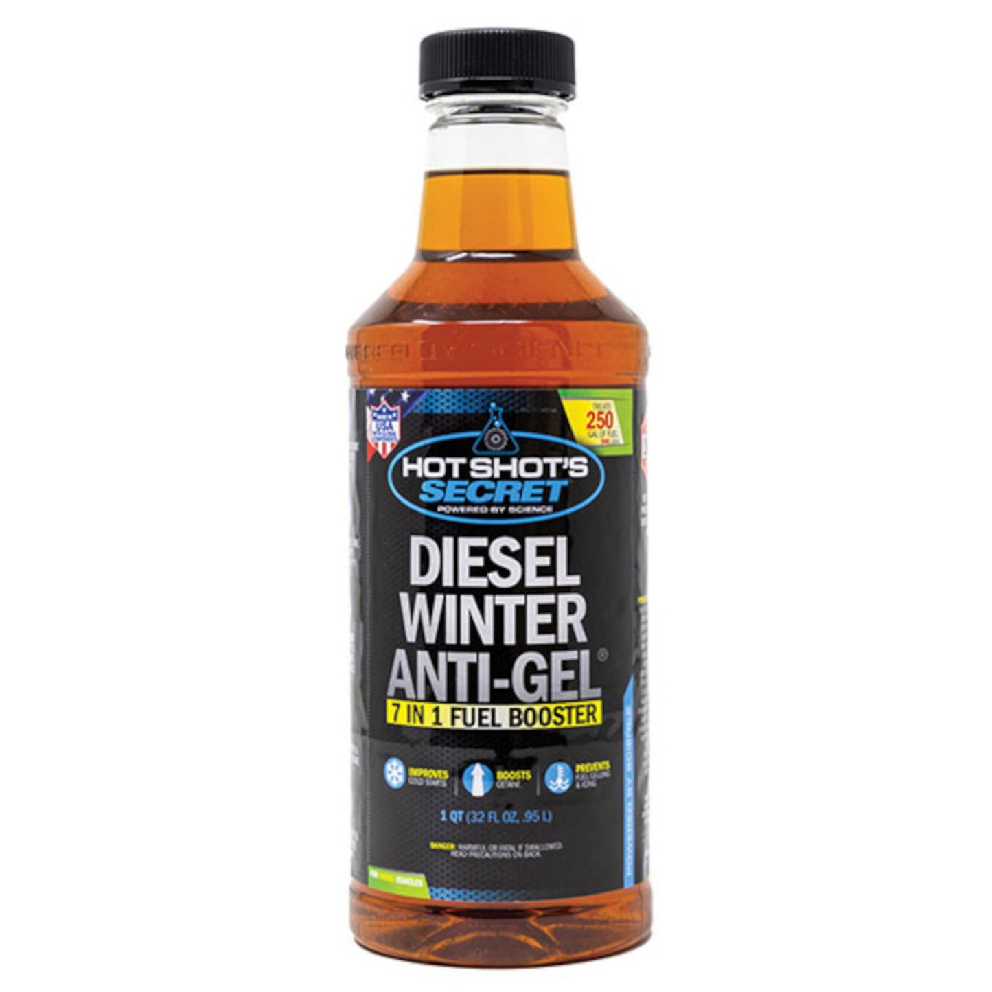 Hot Shot’s Secret diesel winter anti gel 1 quart fuel booster for cold weather diesel