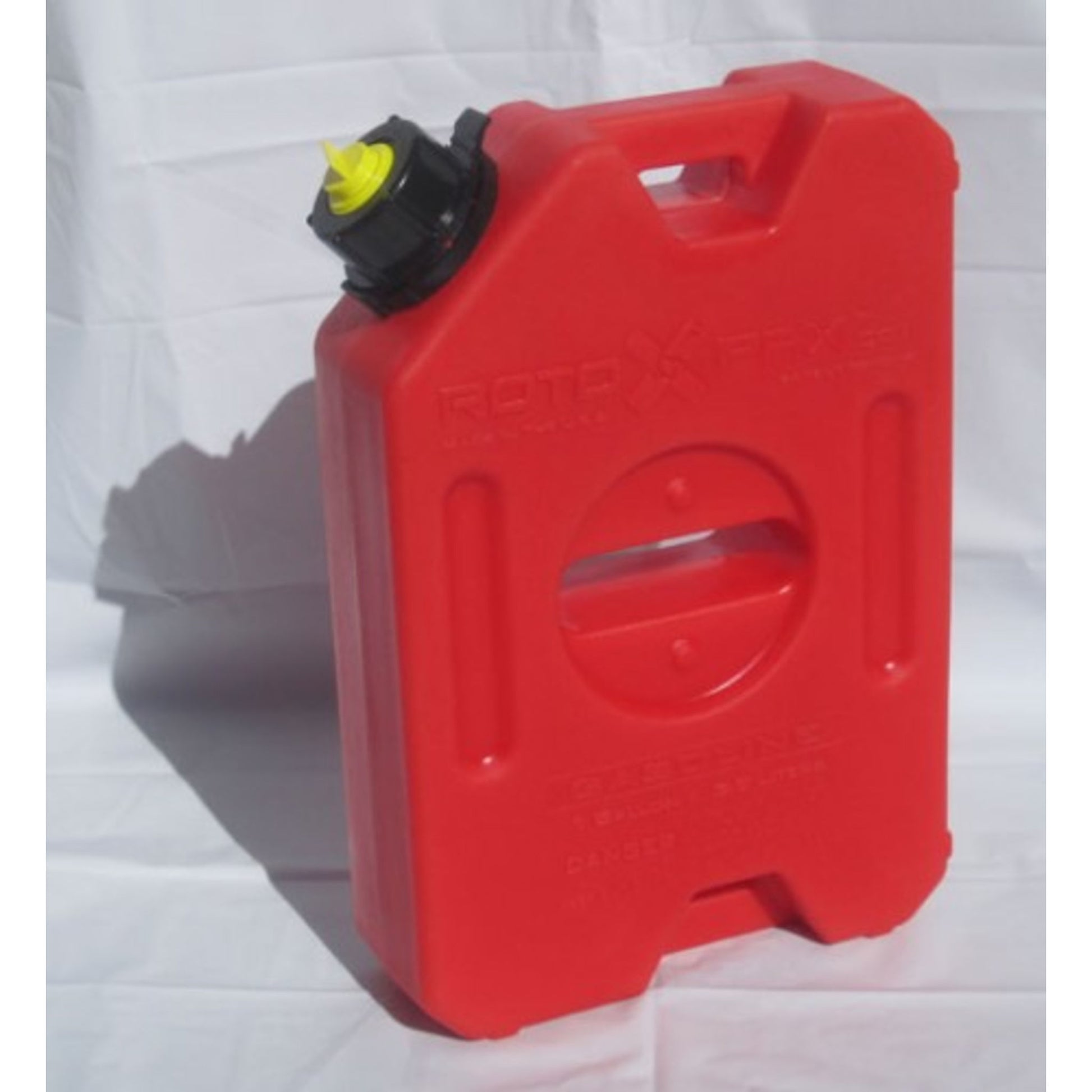 Angled view of RotoPax 1 gallon gasoline fuel container