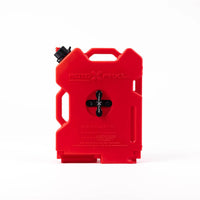 RotoPax 2 gallon gasoline container mounted with pack mount