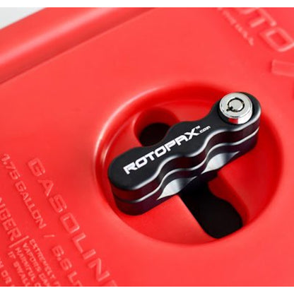 RotoPax locking pack mount installed through container center opening