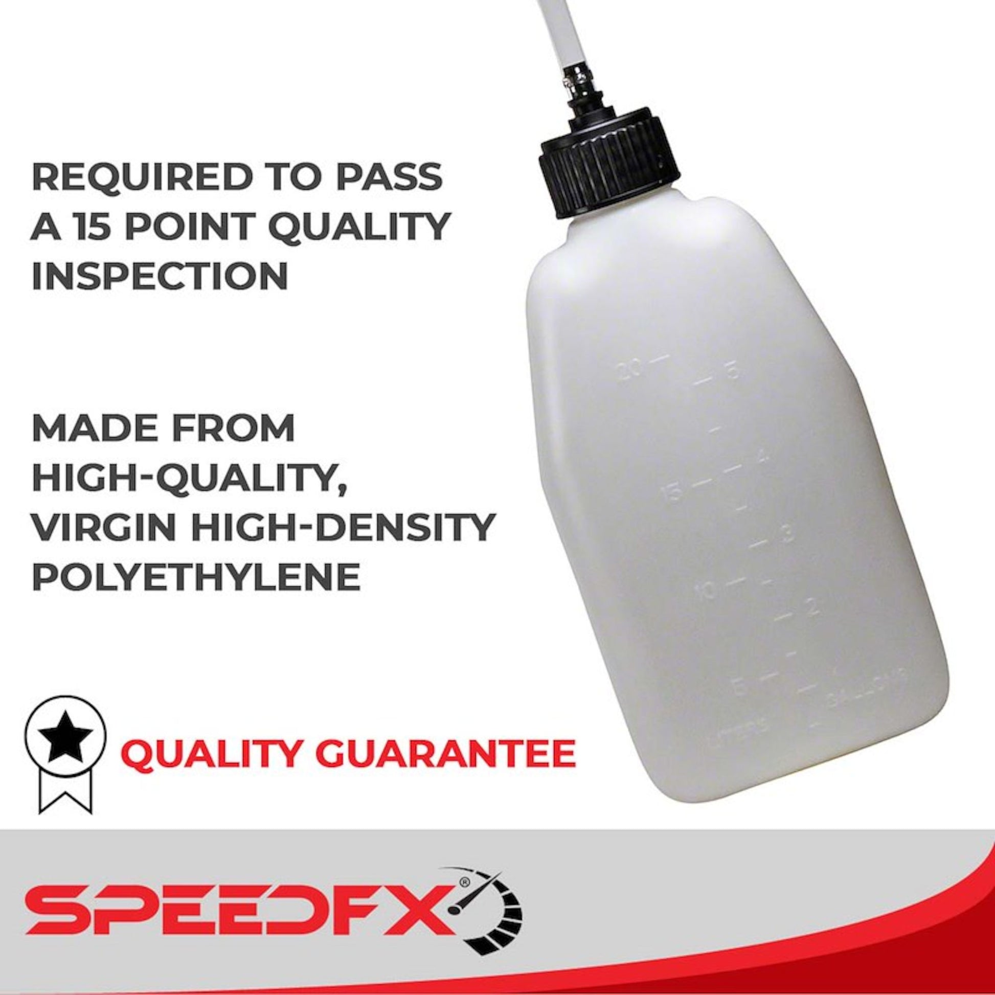 SpeedFX utility jug high density polyethylene construction quality inspection